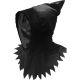 Cagoule noire halloween avec visage invisible