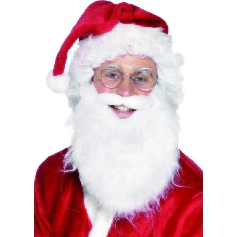 Barbe Pere Noel, perruque blanche, deguisement adulte, costume homme