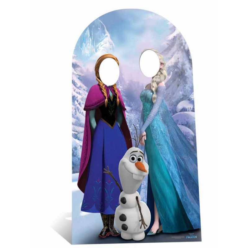 decor figurine géante adulte reine des neiges passe tete