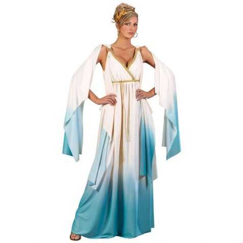 Déesse Grecque Perruque Adulte Femme Costume Halloween Robe Fantaisie