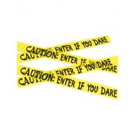 Bande de sécurité "caution : Enter if you dare"