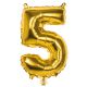 Ballon gonflable doré chiffre