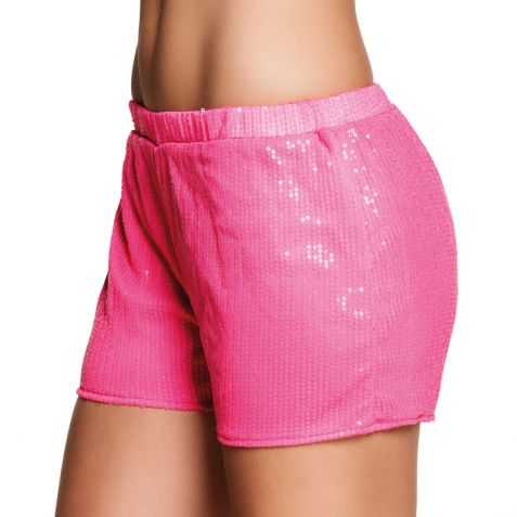 Short femme rose fluo