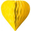 Coeurs papier jaunes