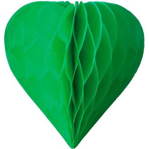 coeur papier vert