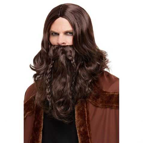 Perruque et barbe Viking