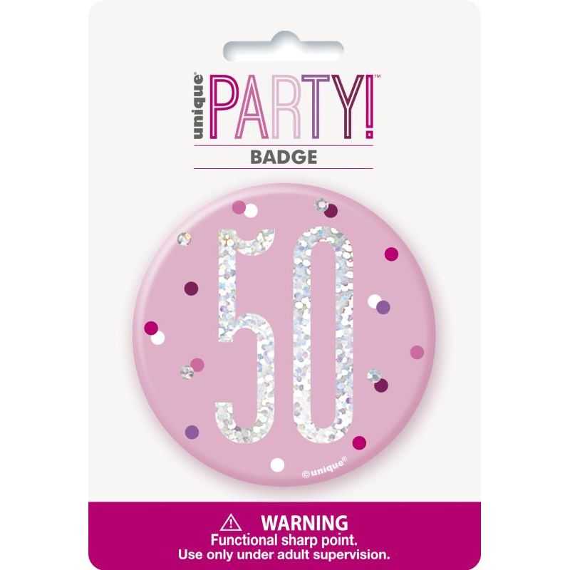 Dress Code Anniversaire 50 Ans Badges Chiffre 50