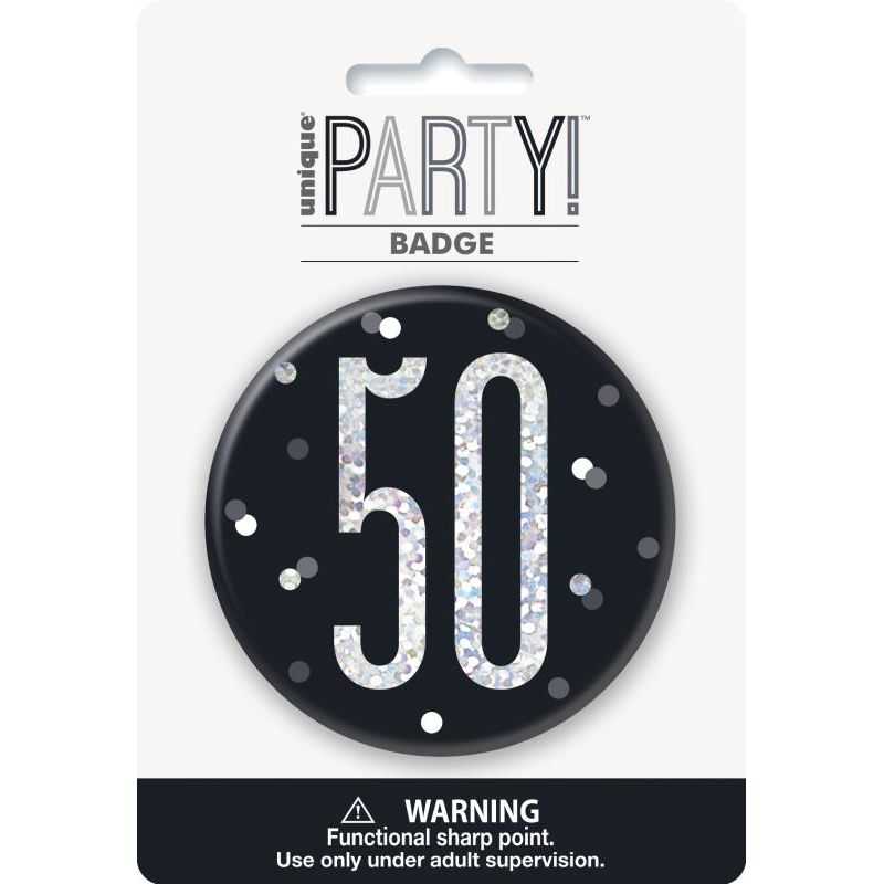 Dress Code Anniversaire 50 Ans Badges Chiffre 50