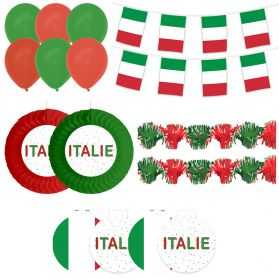 Déco vitrine aux couleurs de l'Italie