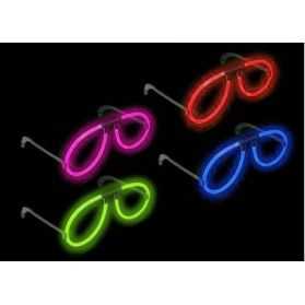 2 paires de Lunettes lumineuses auto cassantes couleur unie