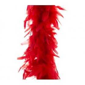 Boa rouge à Plumes