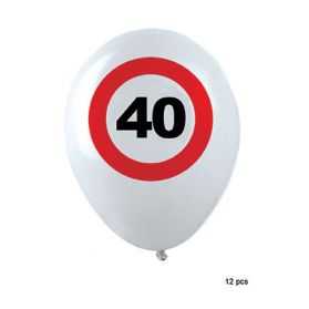 Sachet de Ballons anniversaire 40 ans