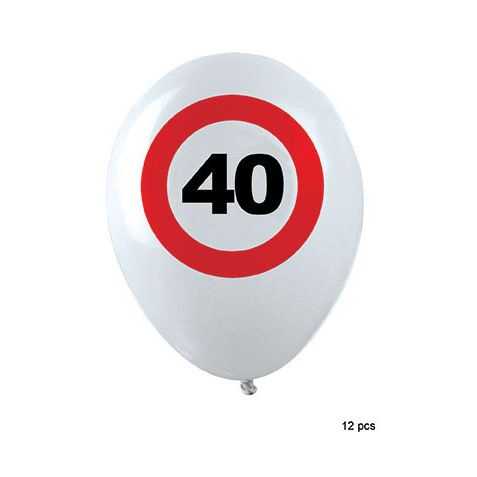 Sachet de Ballons anniversaire 40 ans