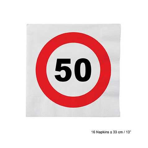 Serviettes en papier 50 ans