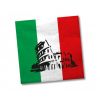 Serviettes en papier drapeau italien