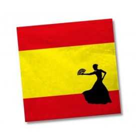 Serviettes en papier drapeau espagnol