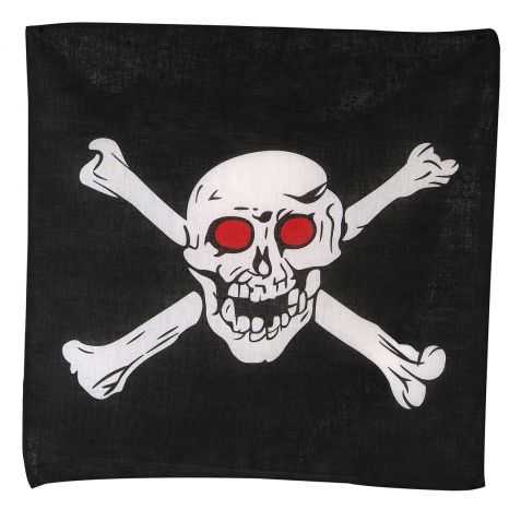 Bandana de Pirate avec une Tête de Mort dessus