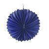 Lampion papier rond bleu