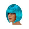 perruque femme bleu turquoise