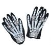 Gants de squelette Adulte NOIRS ET BLANCS