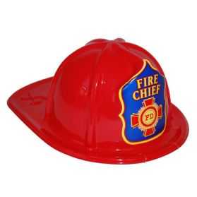 Casque Rouge de Pompier pas cher pour Enfant