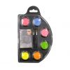 Palette de maquillage 6 fards à l'eau Fluos + 2 pinceaux