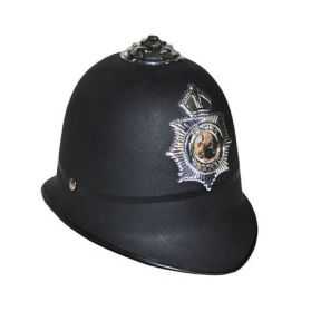 Casque avec badge Policeman anglais