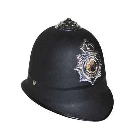 Casque avec badge Policeman anglais