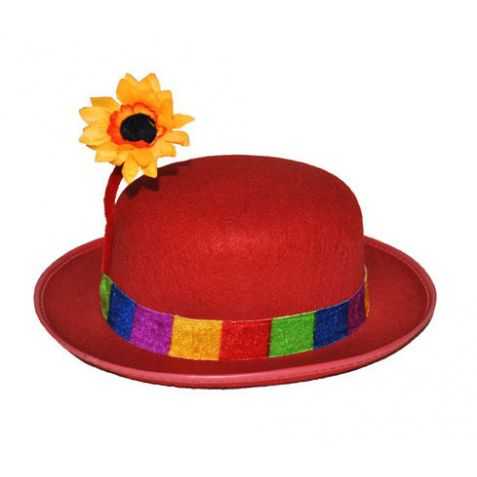 Chapeau Clown avec une fleur