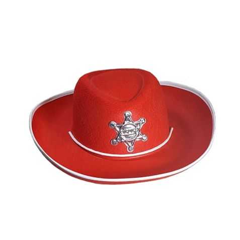 Chapeau Cow boy enfant rouge