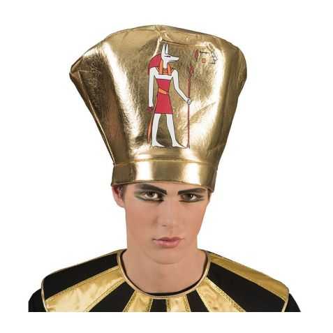 Coiffe dorée pour se déguiser en Pharaon taille adulte