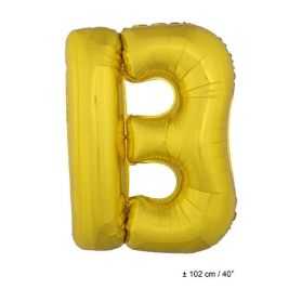 Ballon en forme de Grande Lettre B Dorée