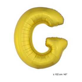 Ballon en forme de Grande Lettre G Dorée