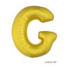 Ballon en forme de Grande Lettre G Dorée