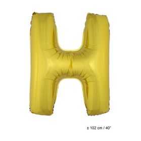 Ballon en forme de Grande Lettre H Dorée