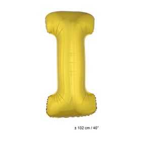 Ballon en forme de Grande Lettre I Dorée