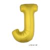 Ballon en forme de Grande Lettre J Dorée
