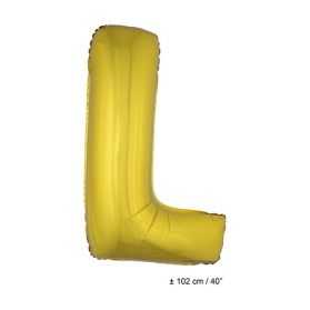 Ballon en forme de Grande Lettre L Dorée