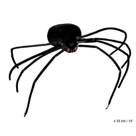 Araignée velue avec yeux lumineux rouges