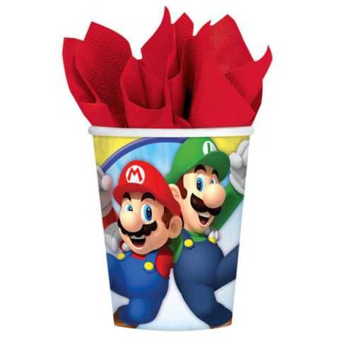 Gobelets anniversaire Super Mario