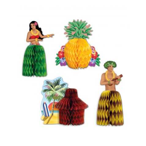 Décorations de table thème Hawaï