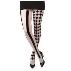Collants motif Arlequin