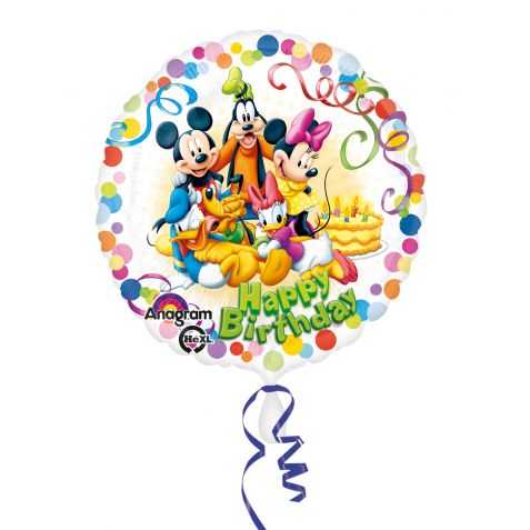 Ballon Joyeux Anniversaire Mickey Idees Deco Gouter Anniversaire Mickey