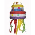 Pinata en forme de gâteau d'anniversaire