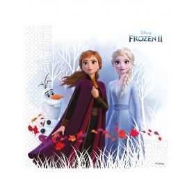 Serviettes en papier Reine des neiges 2 compostables