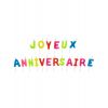 Bougies Lettres Joyeux Anniversaire