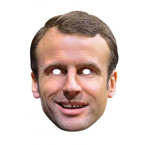 Masque Emmanuel Macron en carton