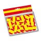 Confettis de table aux couleurs du drapeau de l'Espagne