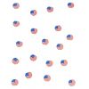 Confettis de table aux couleurs du drapeau USA