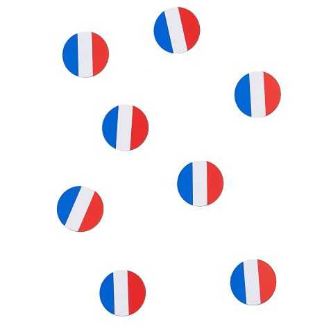 Confettis de table drapeau français